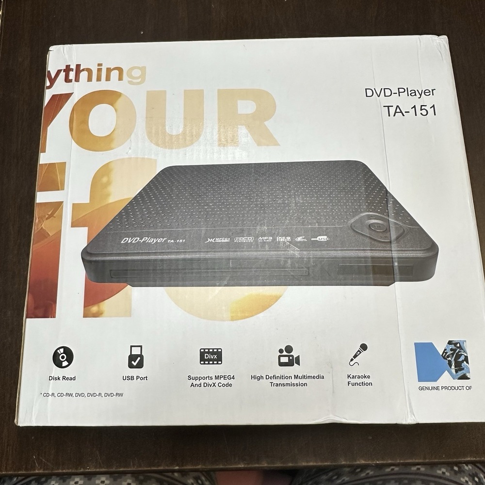 Hyundai DVD Player TA-151 USB Karaoke Open Box New RCA Output